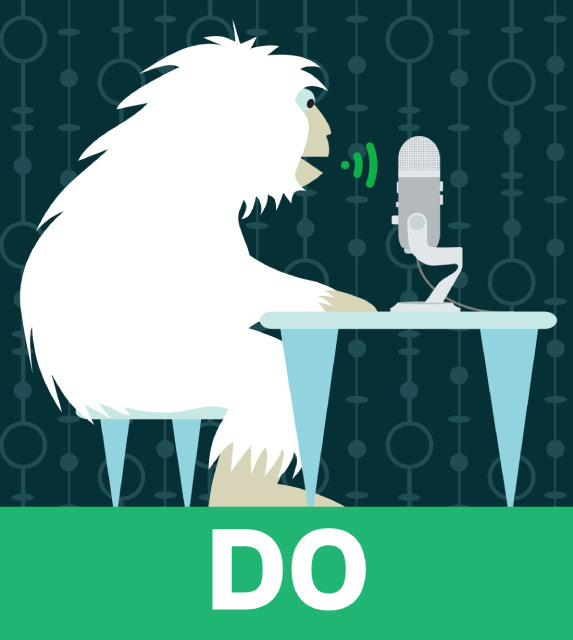 Illustration on how to position and use a Blue Yeti Mic