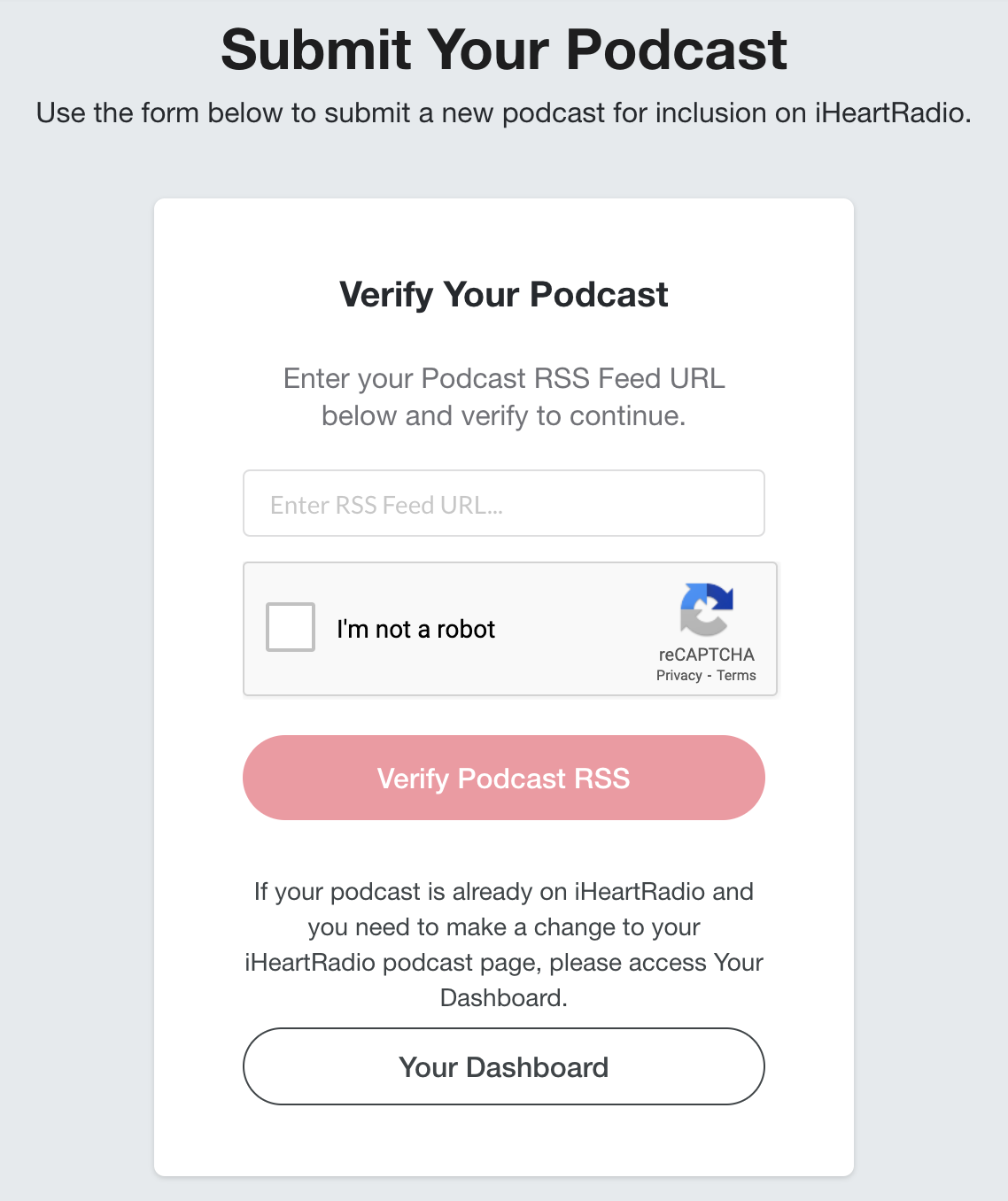 submitting your podcast on iHeartRadio