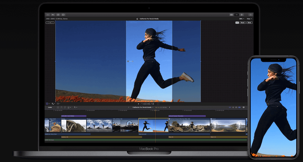 Apple Final Cut Pro video editing software
