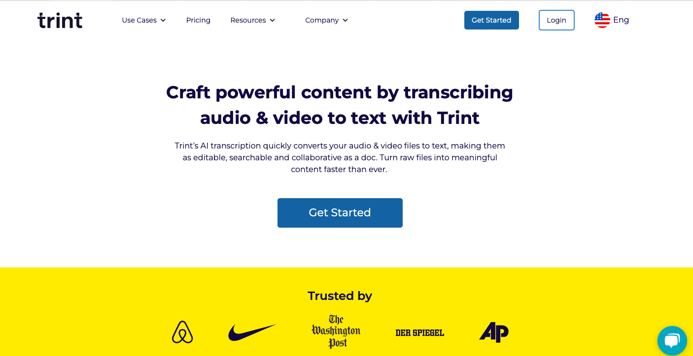 Trint podcast transcription software