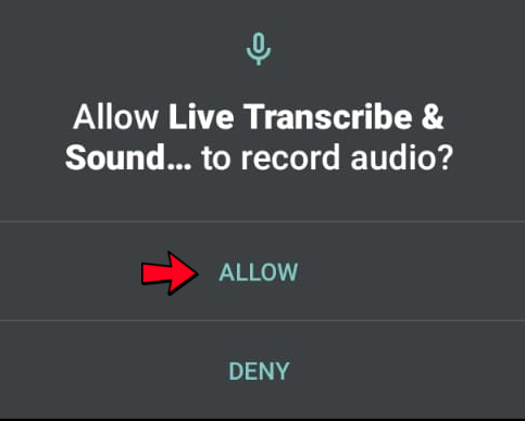 allowing live transcribe to transcribe your Youtube video's audio;