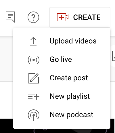 Creating a podcast channel on Youtube